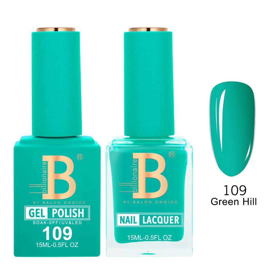Billionaire 109 Green Hill - Imperial Collection Gel &amp; Lacquer Duo 15ml