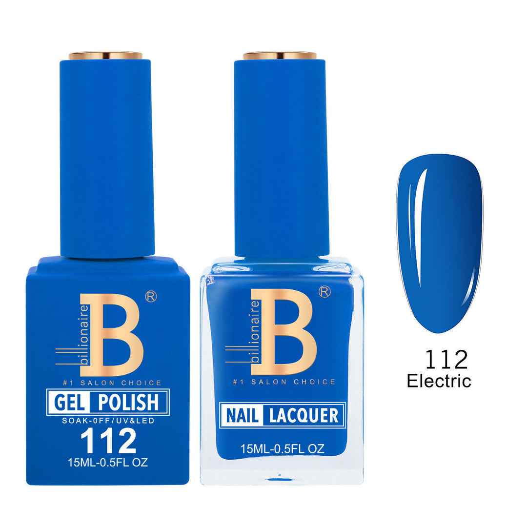 Billionaire 112 Electric - Imperial Collection Gel &amp; Lacquer Duo 15ml