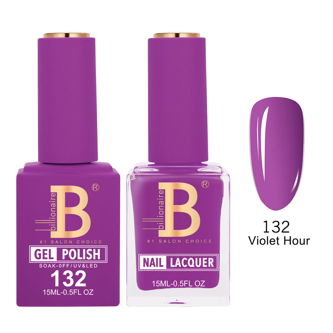 Billionaire 132 Violet Hour - Imperial Collection Gel &amp; Lacquer Duo 15ml
