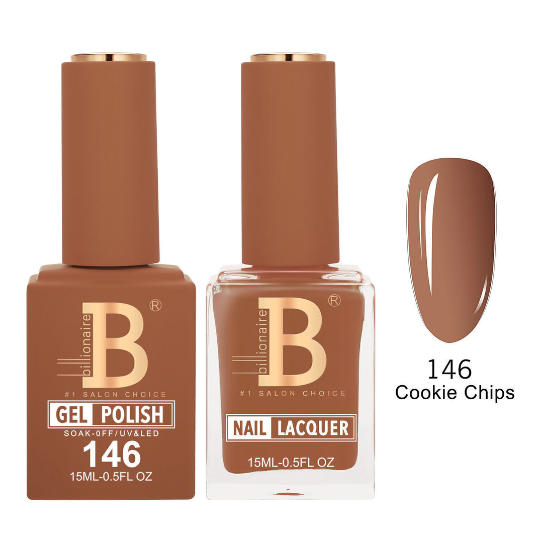 Billionaire 146 Cookie Chips - Imperial Collection Gel &amp; Lacquer Duo 15ml