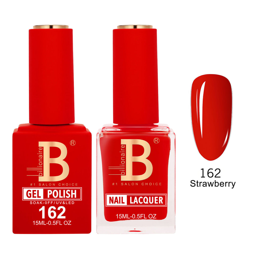 Billionaire 162 Strawberry - Imperial Collection Gel &amp; Lacquer Duo 15ml