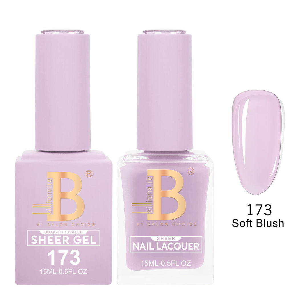 Billionaire 173 Soft Blush - Imperial Collection Gel &amp; Lacquer Duo 15ml