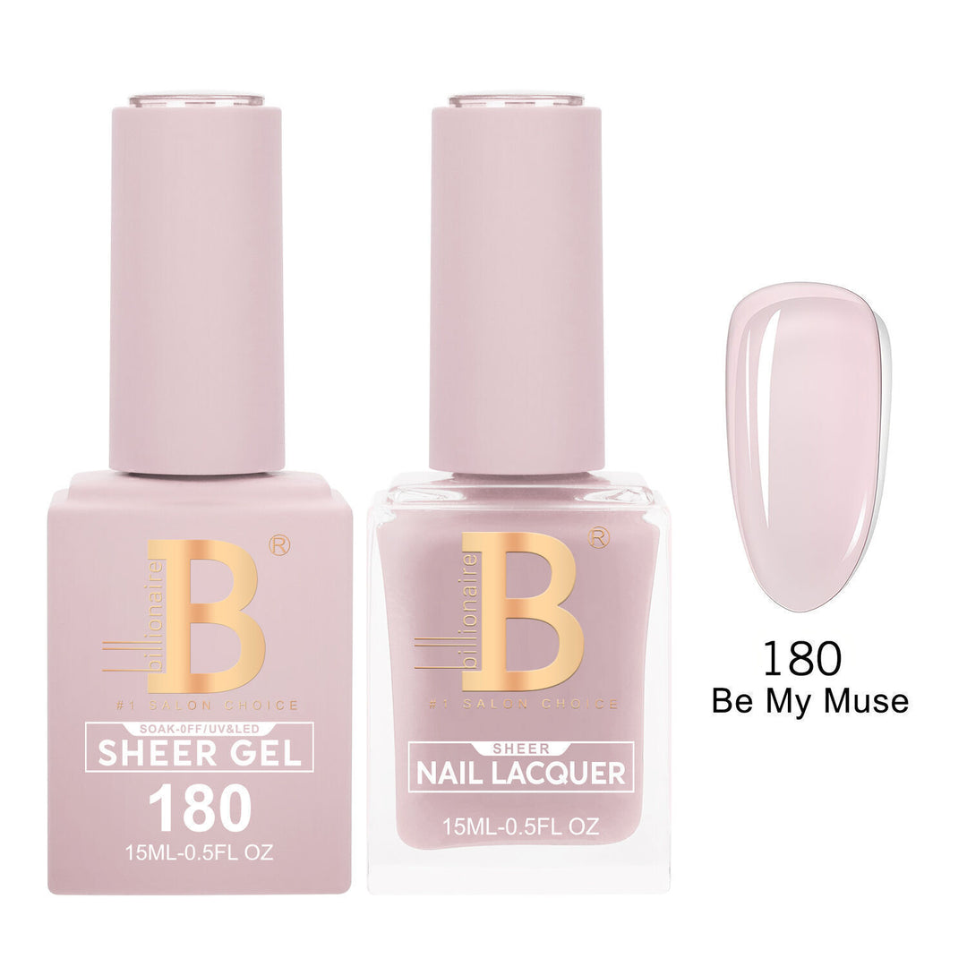 Billionaire 180 Be My Muse - Imperial Collection Gel &amp; Lacquer Duo 15ml