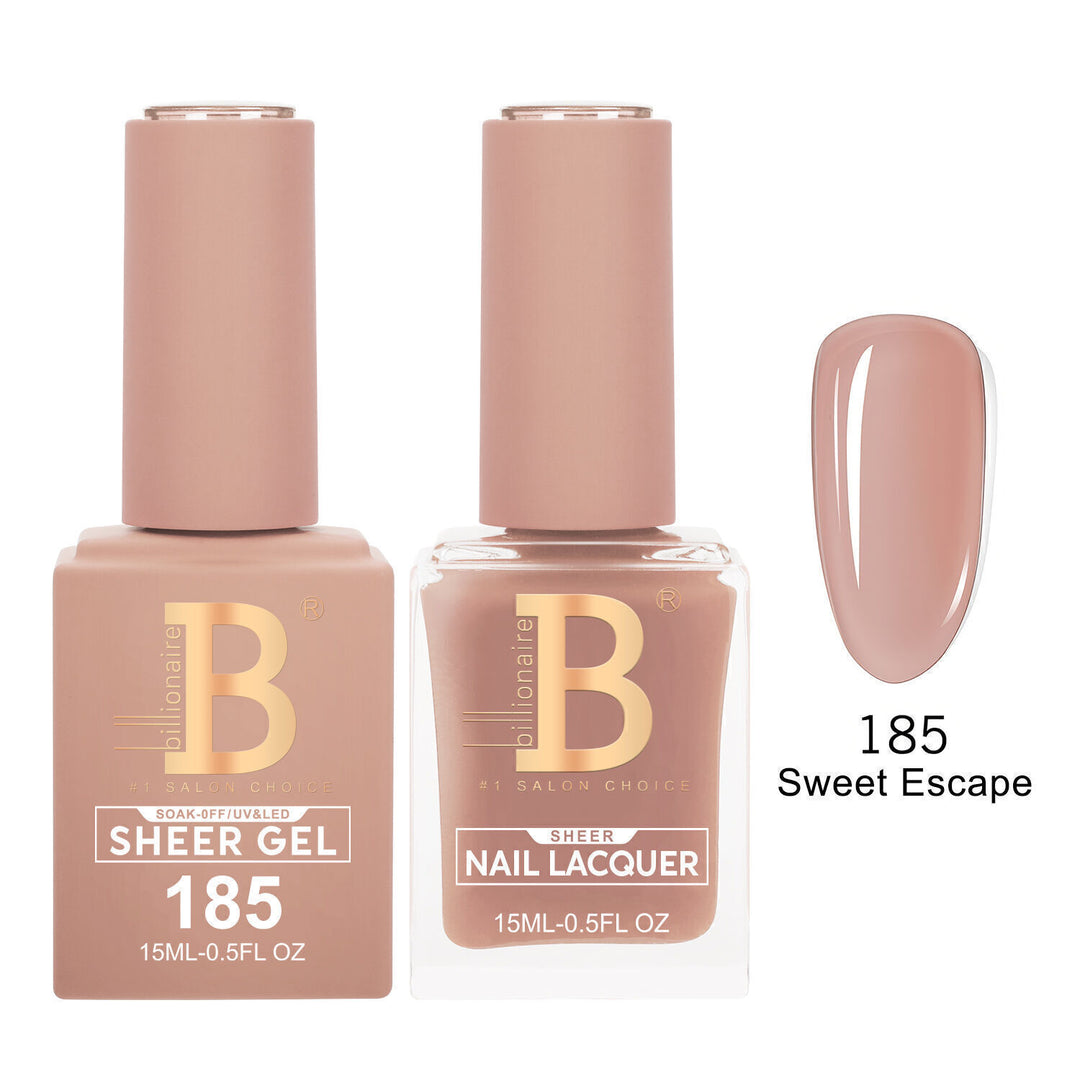 Billionaire 185 Sweet Escape - Imperial Collection Gel &amp; Lacquer Duo 15ml