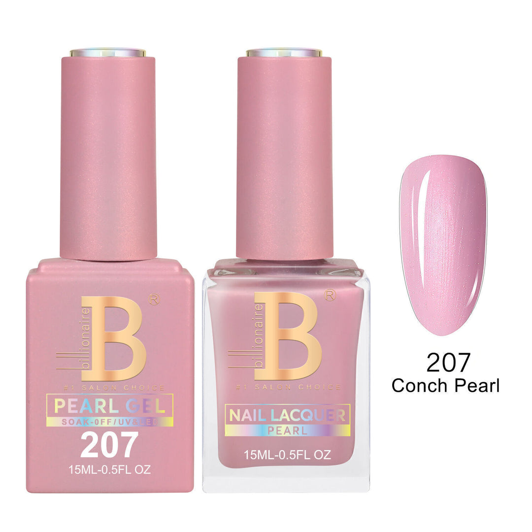 Billionaire 207 Conch Pearl - Imperial Collection Gel &amp; Lacquer Duo 15ml