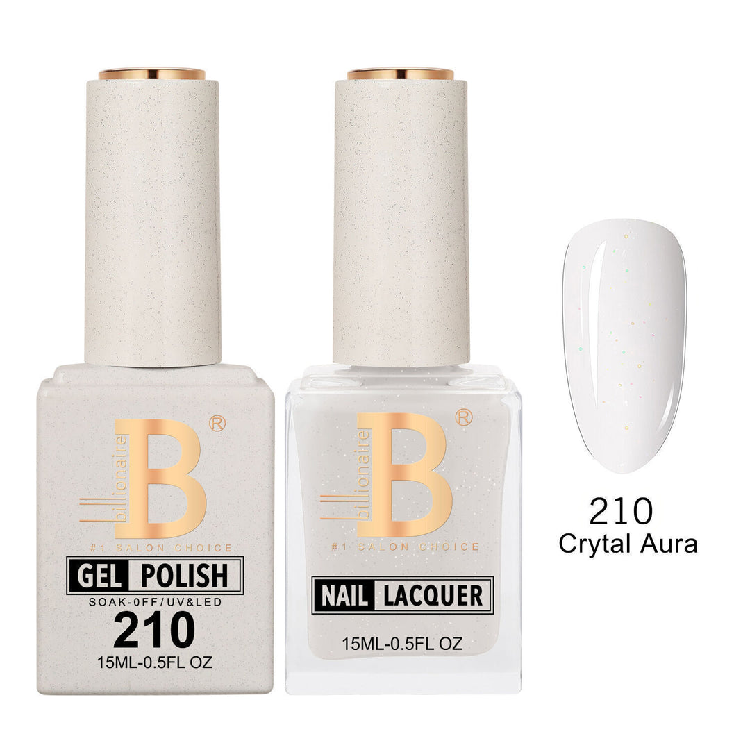Billionaire 210 Crytal Aura - Imperial Collection Gel &amp; Lacquer Duo 15ml