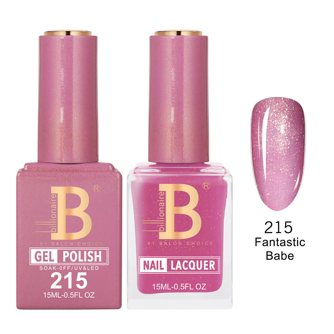 Billionaire 215 Fantastic Babe - Imperial Collection Gel &amp; Lacquer Duo 15ml