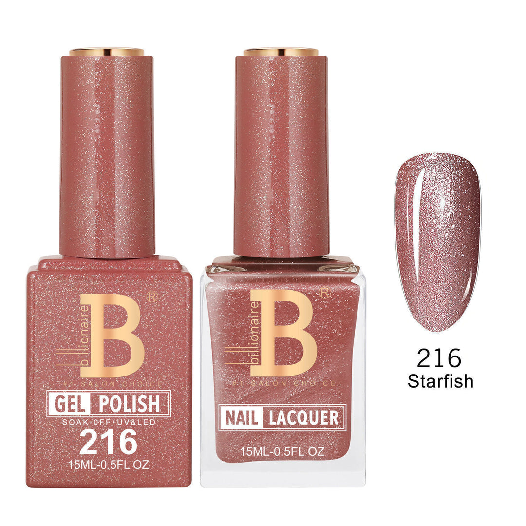 Billionaire 216 Starfish - Imperial Collection Gel &amp; Lacquer Duo 15ml
