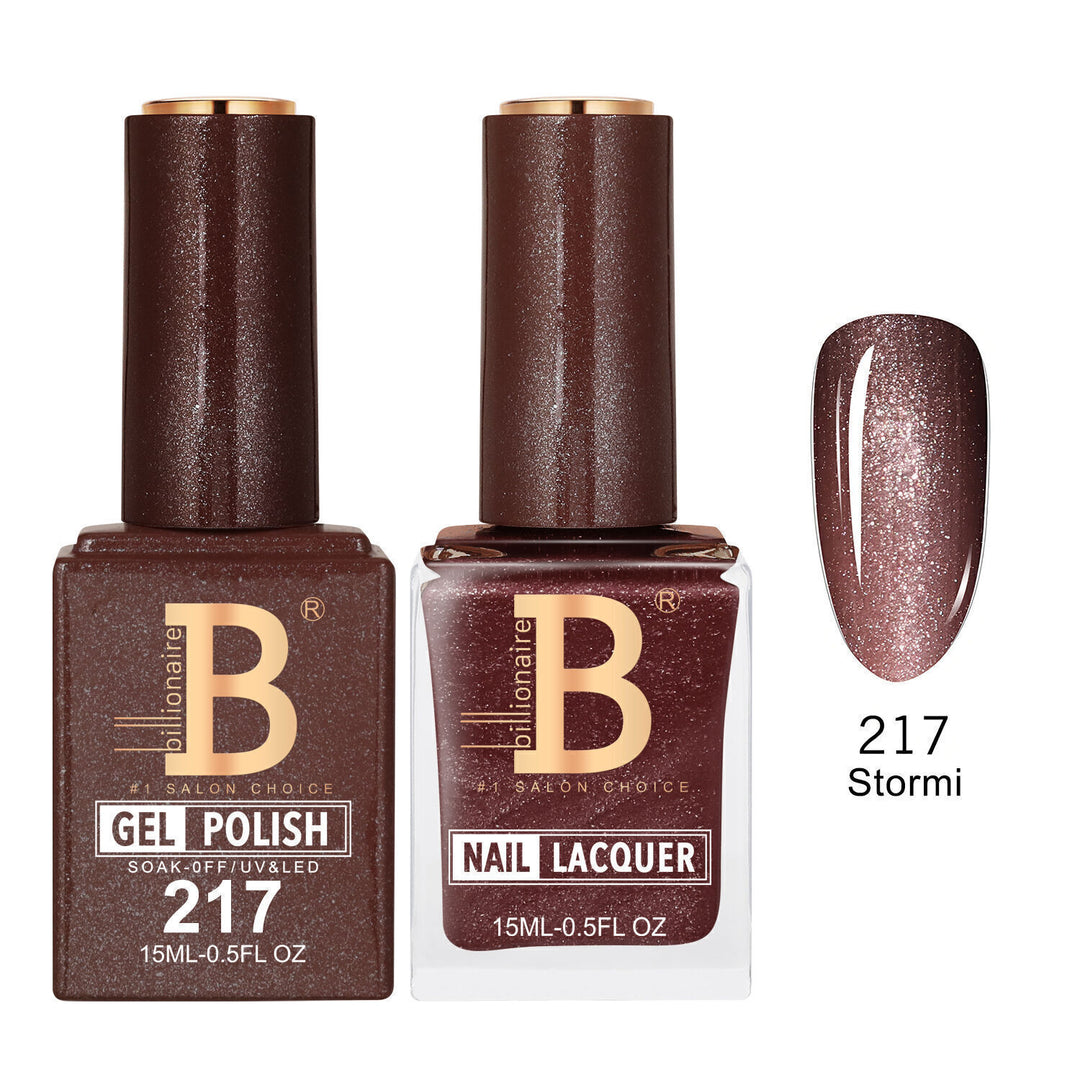 Billionaire 217 Stormi - Imperial Collection Gel &amp; Lacquer Duo 15ml