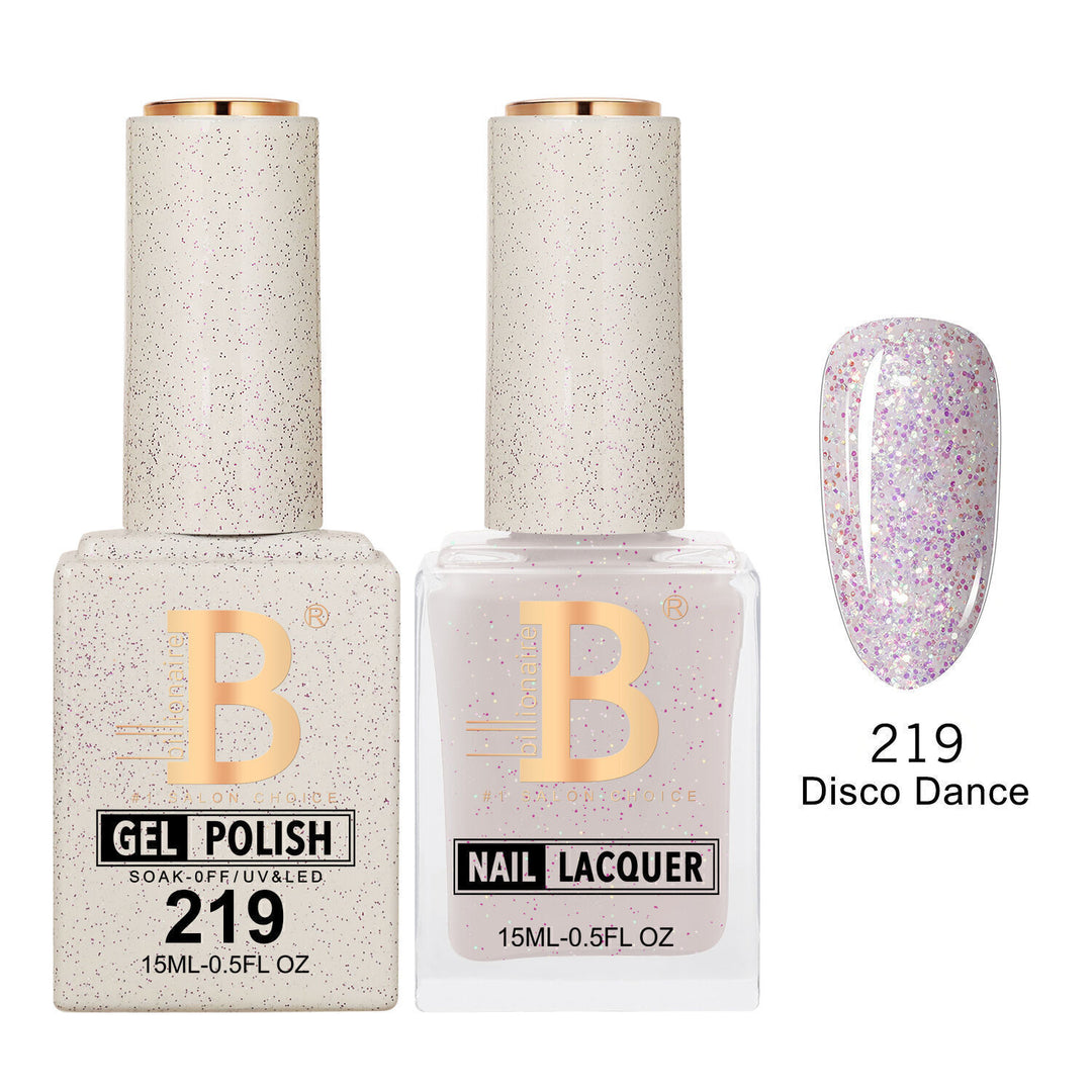 Billionaire 219 Disco Dance - Imperial Collection Gel &amp; Lacquer Duo 15ml