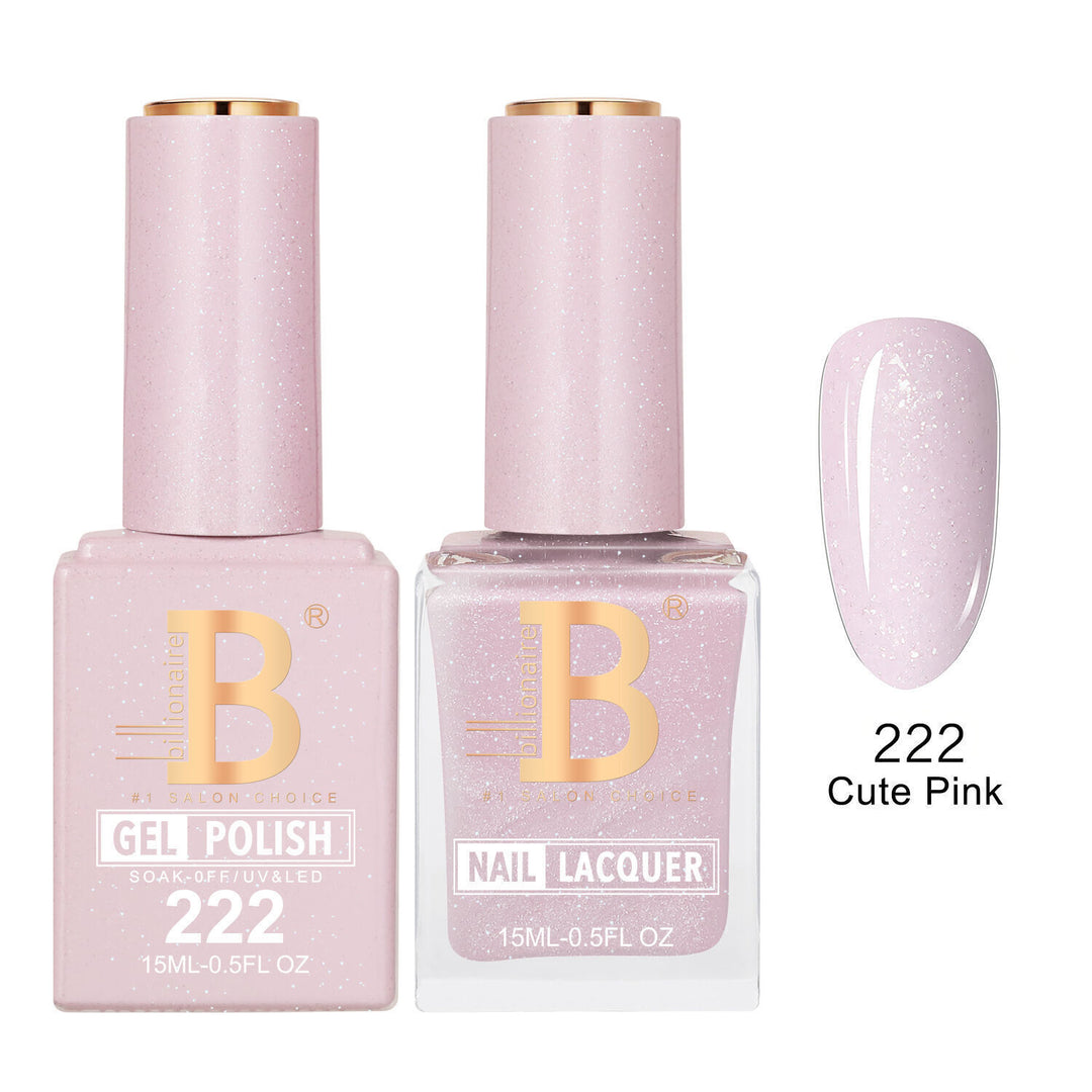 Billionaire 222 Cute Pink - Imperial Collection Gel &amp; Lacquer Duo 15ml