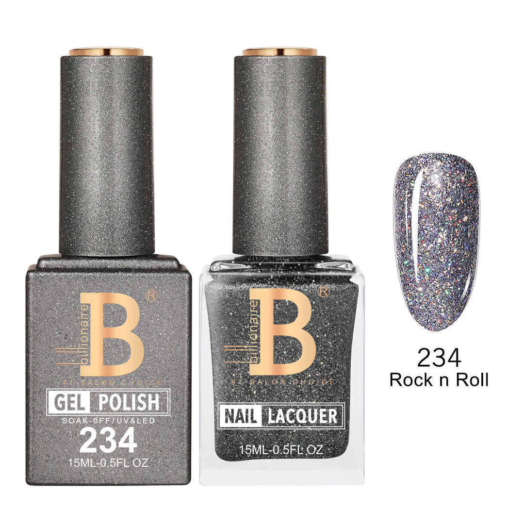 Billionaire 234 Rock n Roll - Imperial Collection Gel &amp; Lacquer Duo 15ml