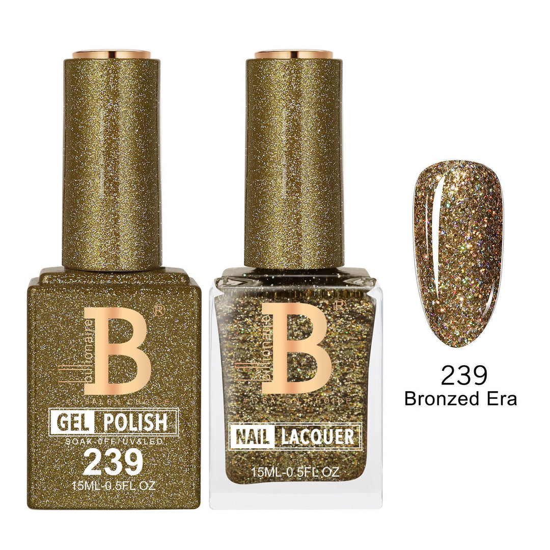 Billionaire 239 Bronzed Era - Imperial Collection Gel &amp; Lacquer Duo 15ml