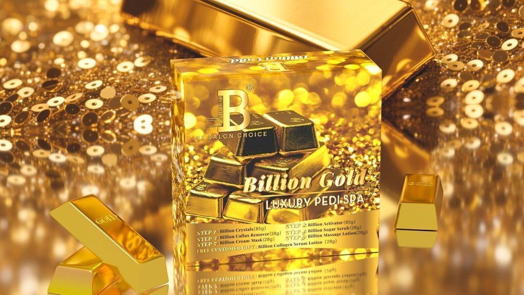 Billionaire Luxury Pedi Spa  - Billion Gold - 6 steps