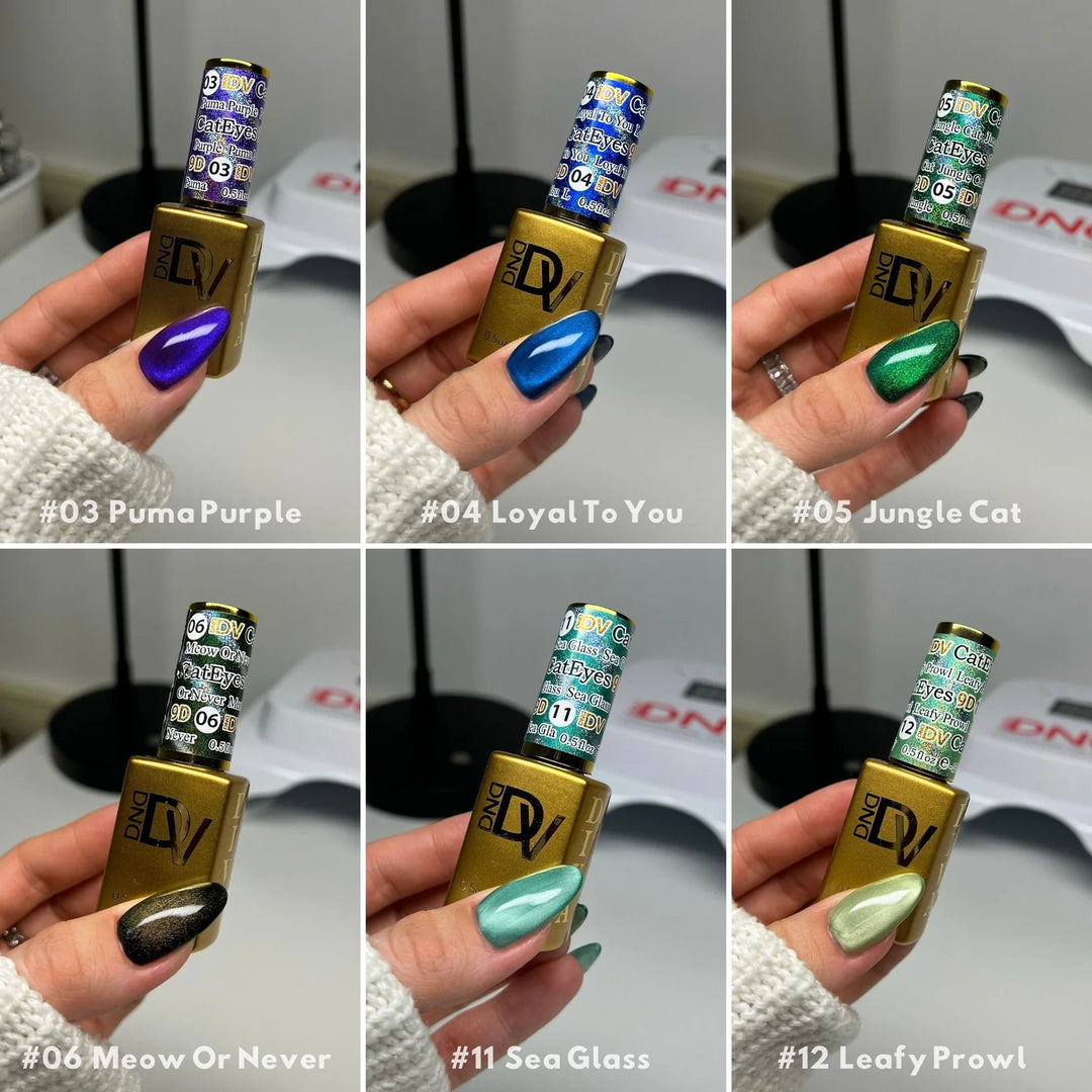 DND DIVA 9D Cat Eye Glassball – 12 Set