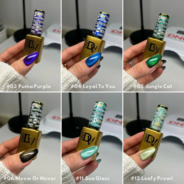 DND DIVA 9D Cat Eye Glassball – 12 Set
