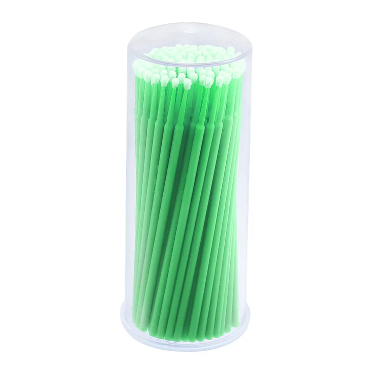 Micro Brush Applicator for lashes - Green (100pcs)