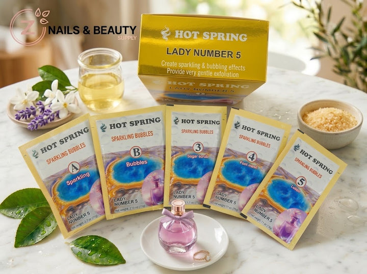Hot Spring - Sparkling Bubbles - Lady Number 5 - 5 Steps