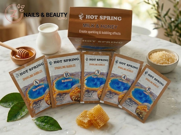 Hot Spring - Sparkling Bubbles - Milky &amp; Honey - 5 Steps