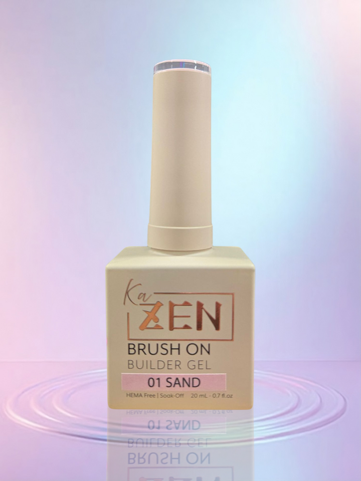 KAZEN | BRUSH ON BUILDER GEL NO.01 Sand