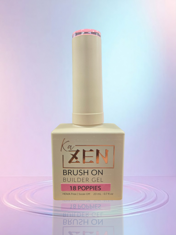 KAZEN | BRUSH ON BUILDER GEL NO.18 Poppies