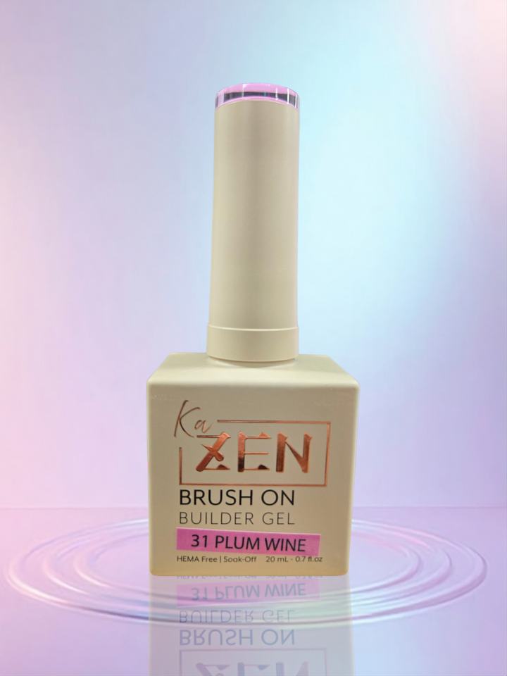 KAZEN | BRUSH ON BUILDER GEL NO.31 Plum Wine