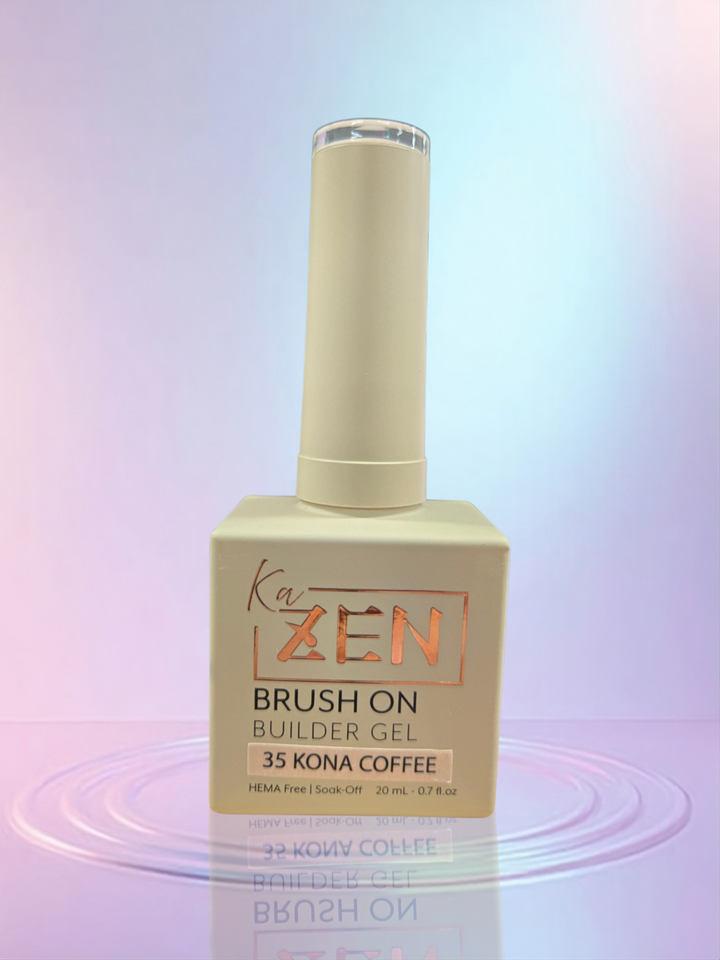 KAZEN | BRUSH ON BUILDER GEL NO.35 Kona Coffee