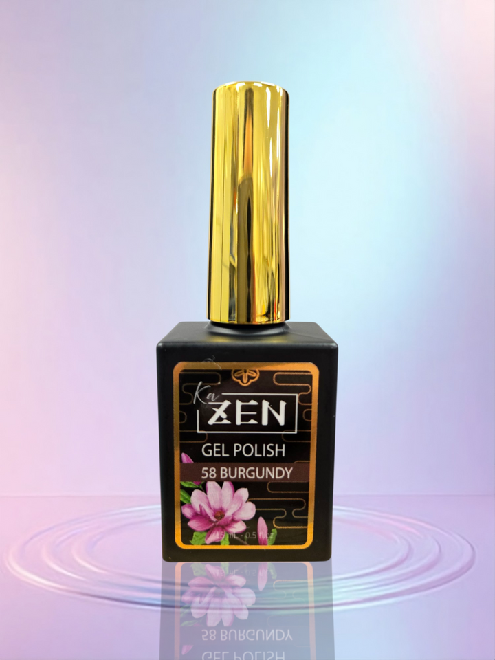 KAZEN | Milky Gel Polish Aki Yume Collection #58 BURGUNDY