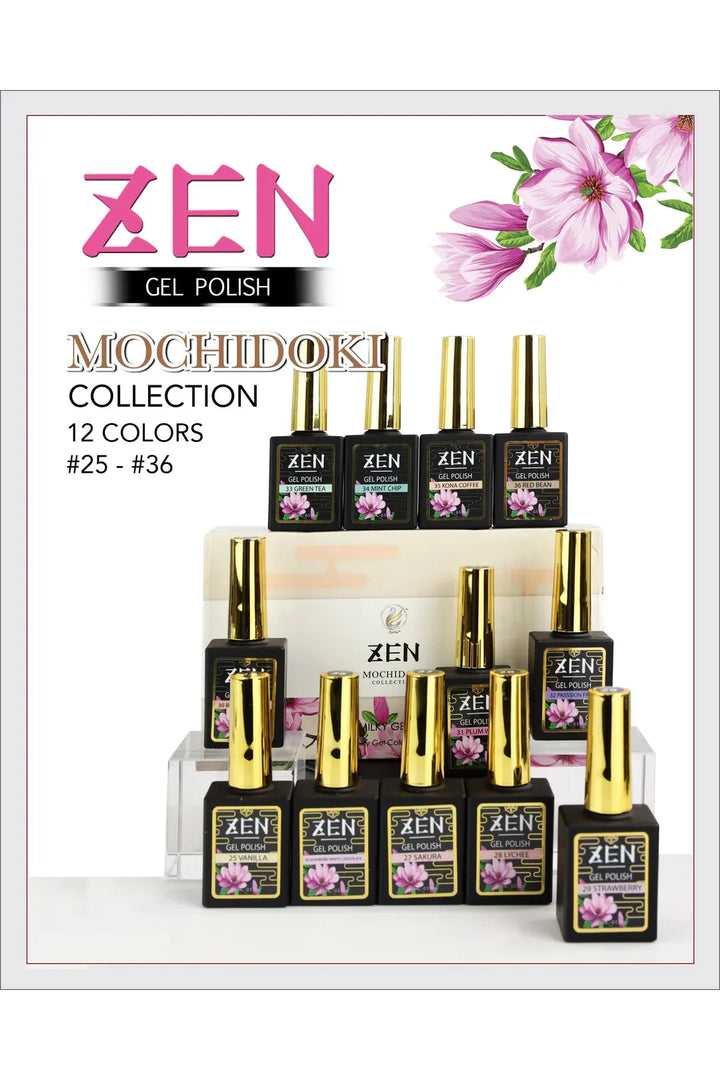 KAZEN | Milky Gel Polish Michidoki Collection #26 Raspberry white chocolate