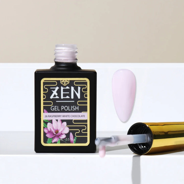 KAZEN | Milky Gel Polish Michidoki Collection #26 Raspberry white chocolate
