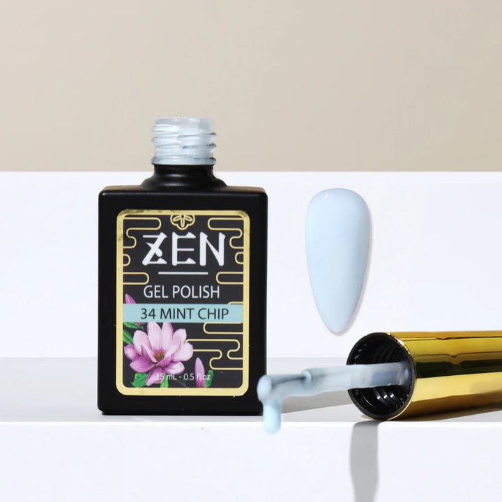 KAZEN | Milky Gel Polish Michidoki Collection #34 Mint Chip