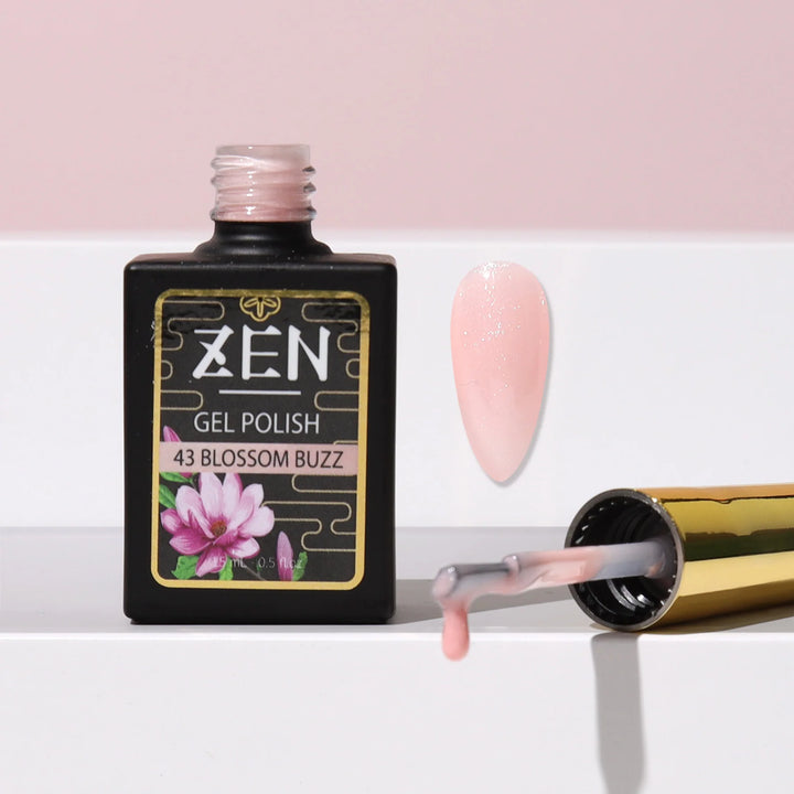 KAZEN | Milky Gel Polish Sakura Glimmer Collection #43 Blossom Buzz