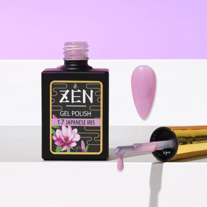 KAZEN | Milky Gel Polish Winter Garden Collection #17 Japanese Iris
