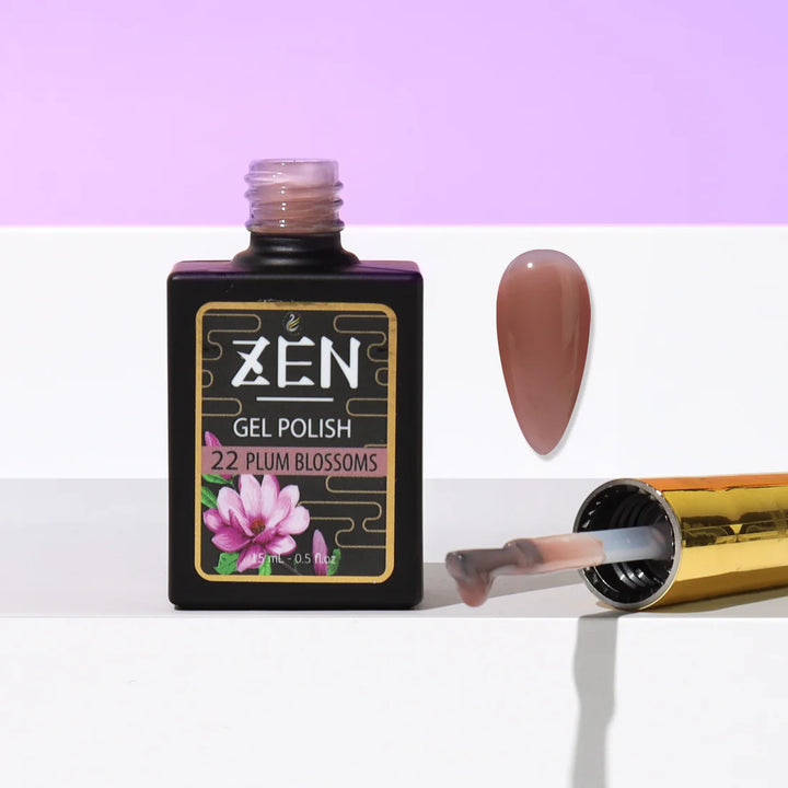 KAZEN | Milky Gel Polish Winter Garden Collection #22 Plum Blossoms