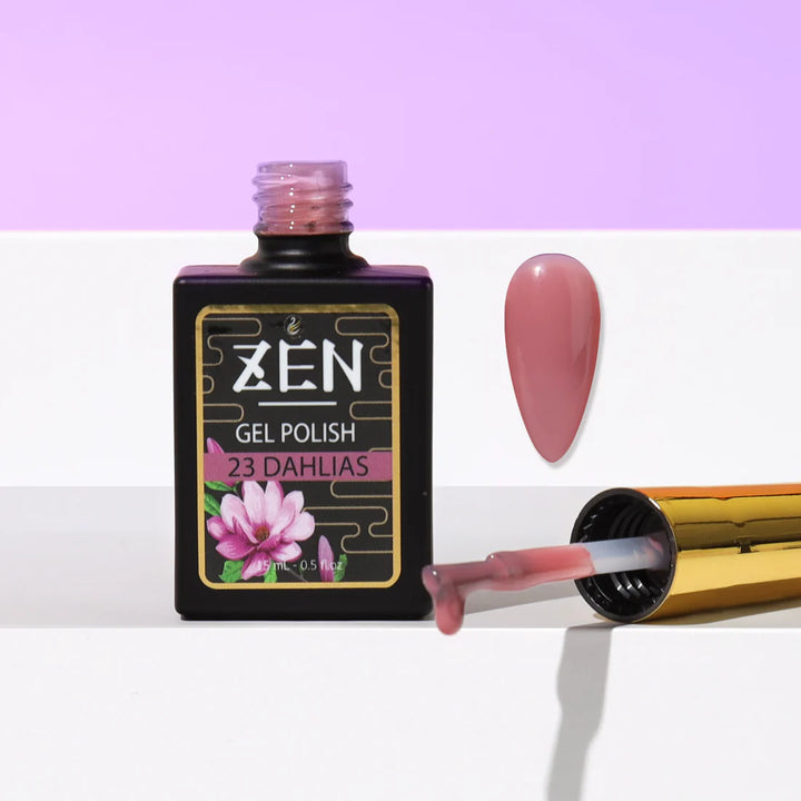KAZEN | Milky Gel Polish Winter Garden Collection #23 Dahlias