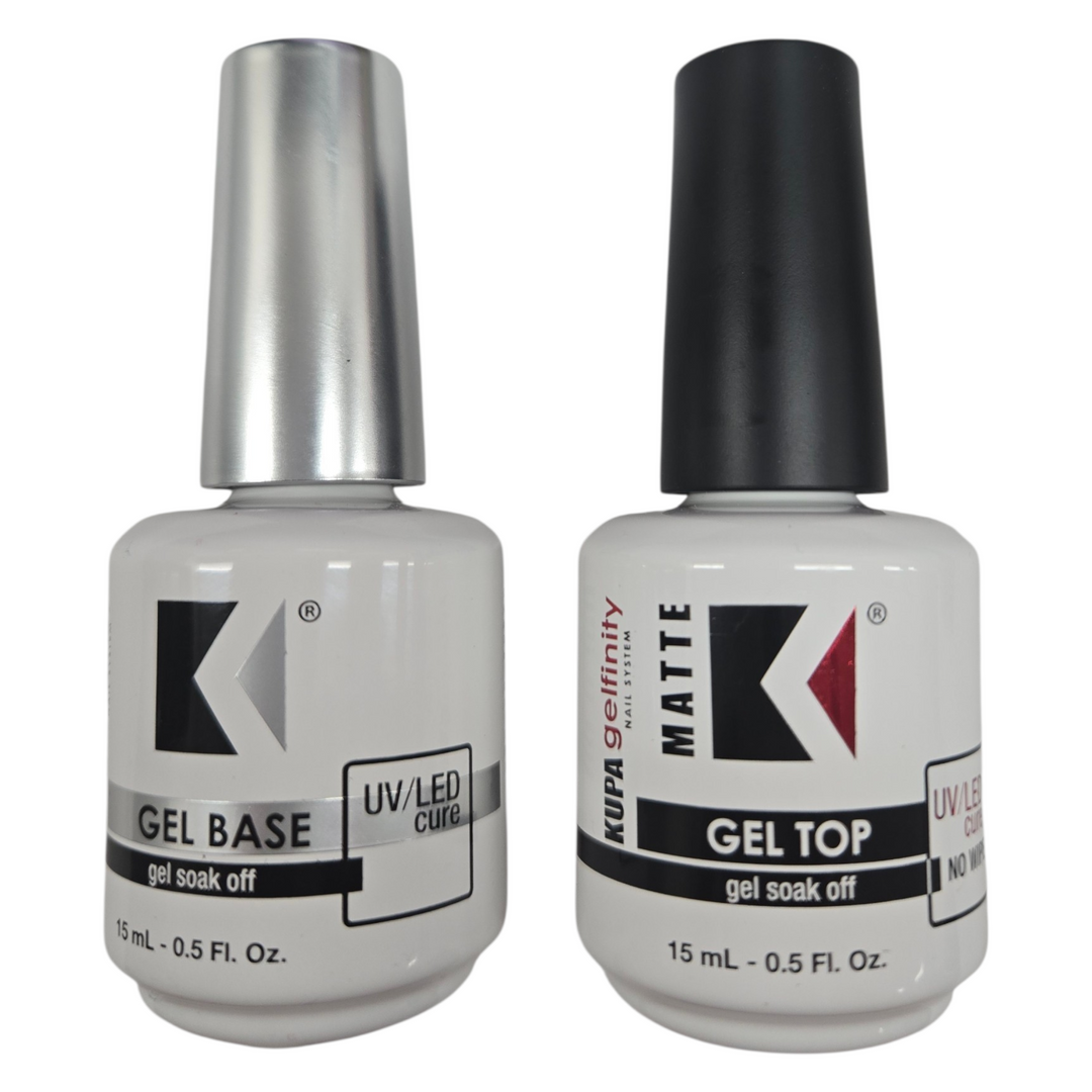 KUPA - Duo Set - Base Coat &amp; Matte Top Coat - (15mlx2)