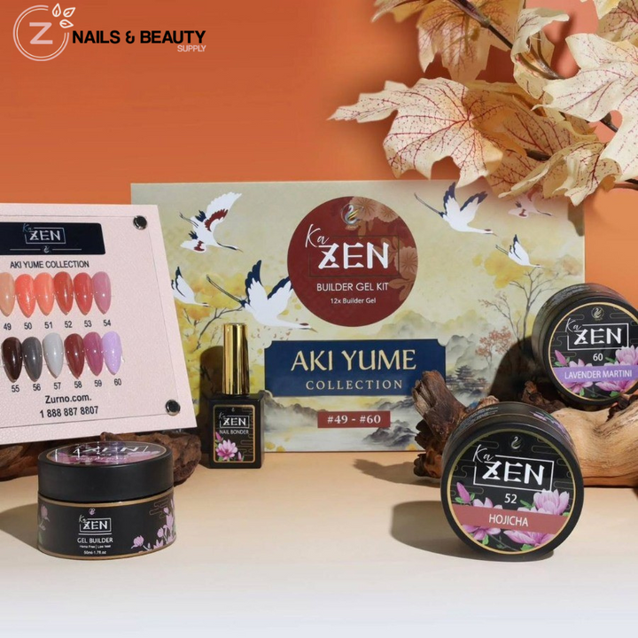 KAZEN | Builder Gel Jar Aki Yume Collection No.54 VIOLET ROSE