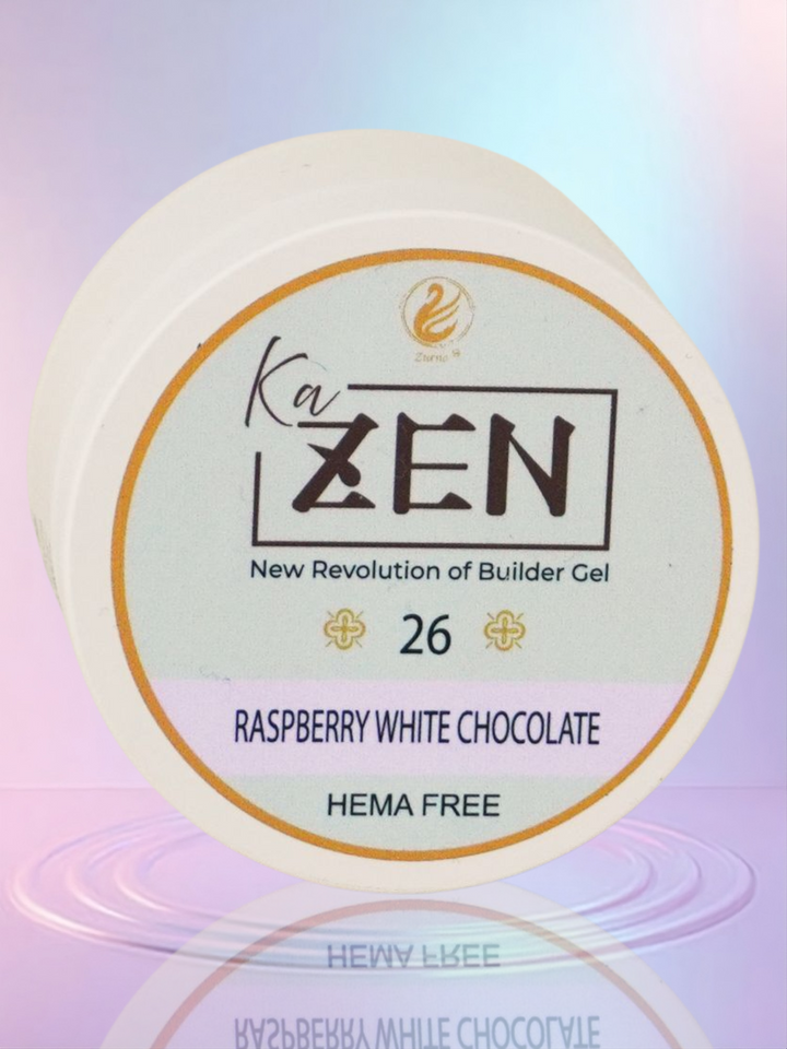 KaZEN Builder Gel - 26 RASPBERRY WHITE CHOCOLATE Cream Edition