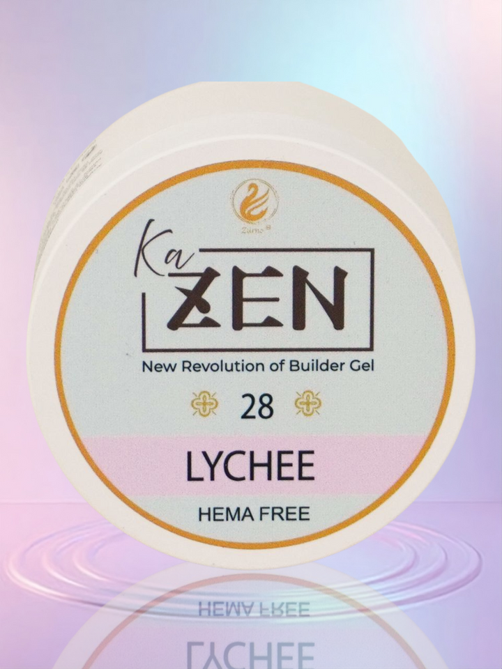 KaZEN Builder Gel - 28 LYCHEE Cream Edition