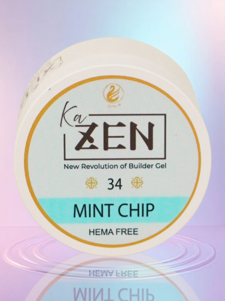KaZEN Builder Gel - 34 MINT CHIP Cream Edition
