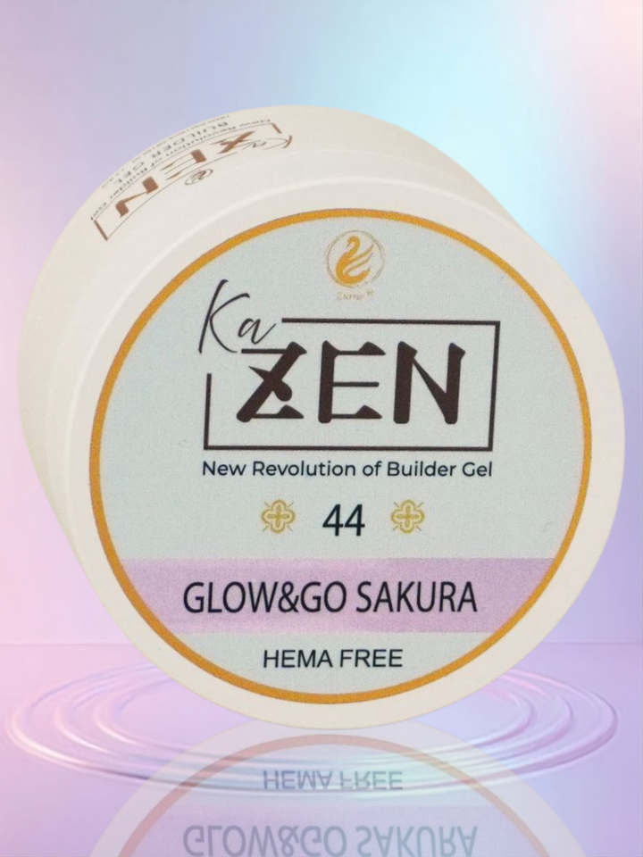 KaZEN Builder Gel - 44 GLOW & GO SAKURA Cream Edition
