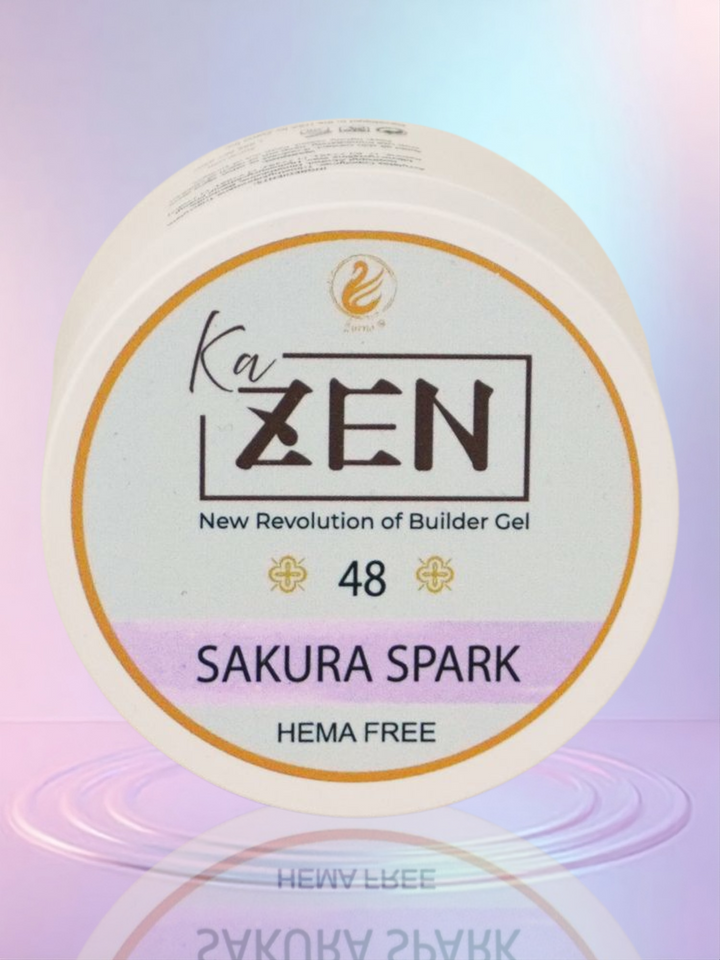 KaZEN Builder Gel - 48 SAKURA SPARK Cream Edition