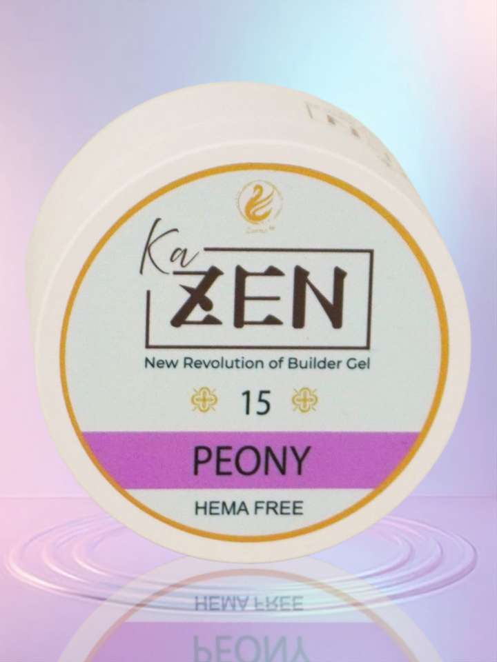 KaZEN Builder Gel - 15 PEONY Cream Edition