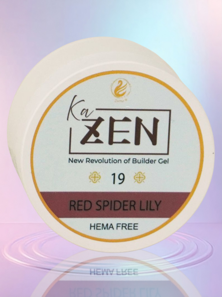 KaZEN Builder Gel - 19 RED SPIDER LILY Cream Edition