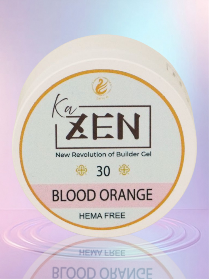 KaZEN Builder Gel - 30 BLOOD ORANGE Cream Edition