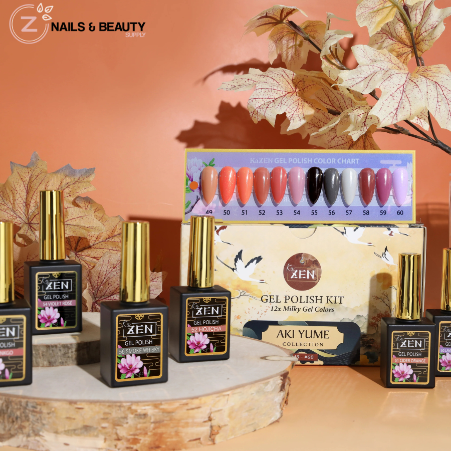 KAZEN | Milky Gel Polish Aki Yume Collection #56 SMOKE WHISKEY
