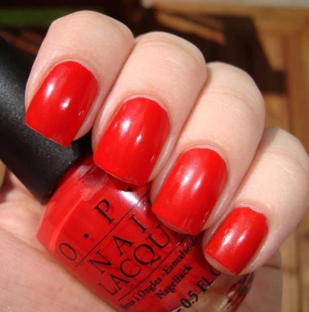 NL H42 - Red My Fortune Cookie - OPI Nail Lacquer 0.5oz