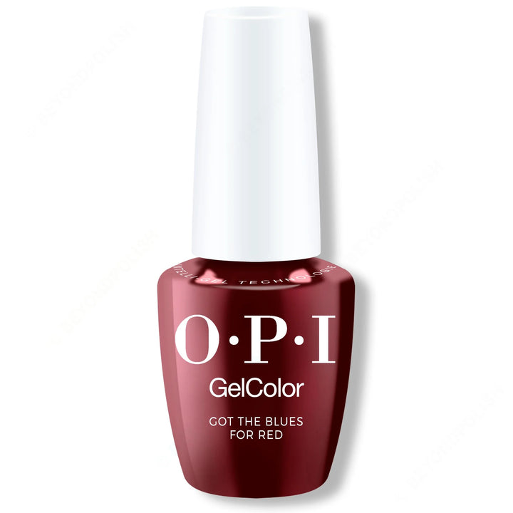 #GCW52 - OPI GelColor Intelli-Gel - Got the Blues for Red 0.5 oz