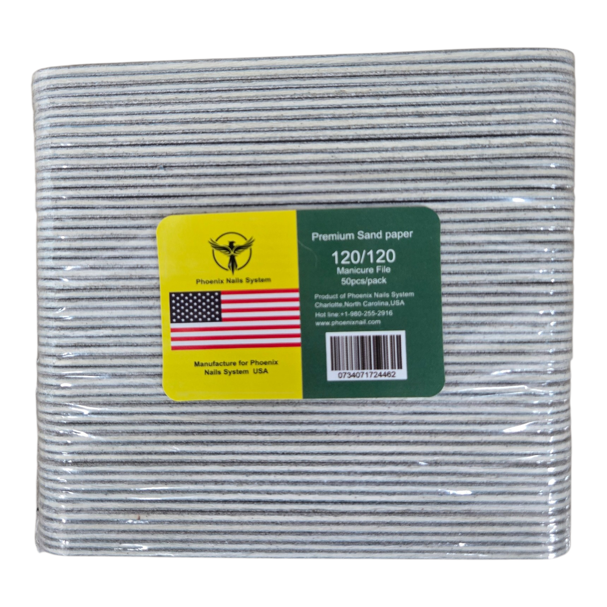 PHOENIX USA SANDPAPER 120/120 50PCS – Oz Nails & Beauty Supply