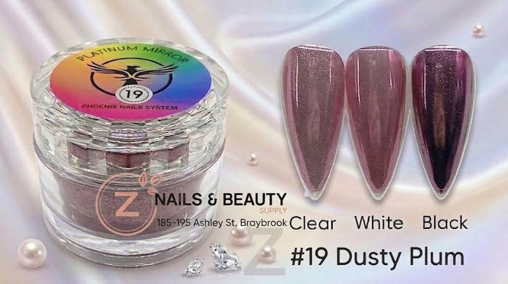 Phoenix - Chrome Platinum Mirror - Dusty Plum 